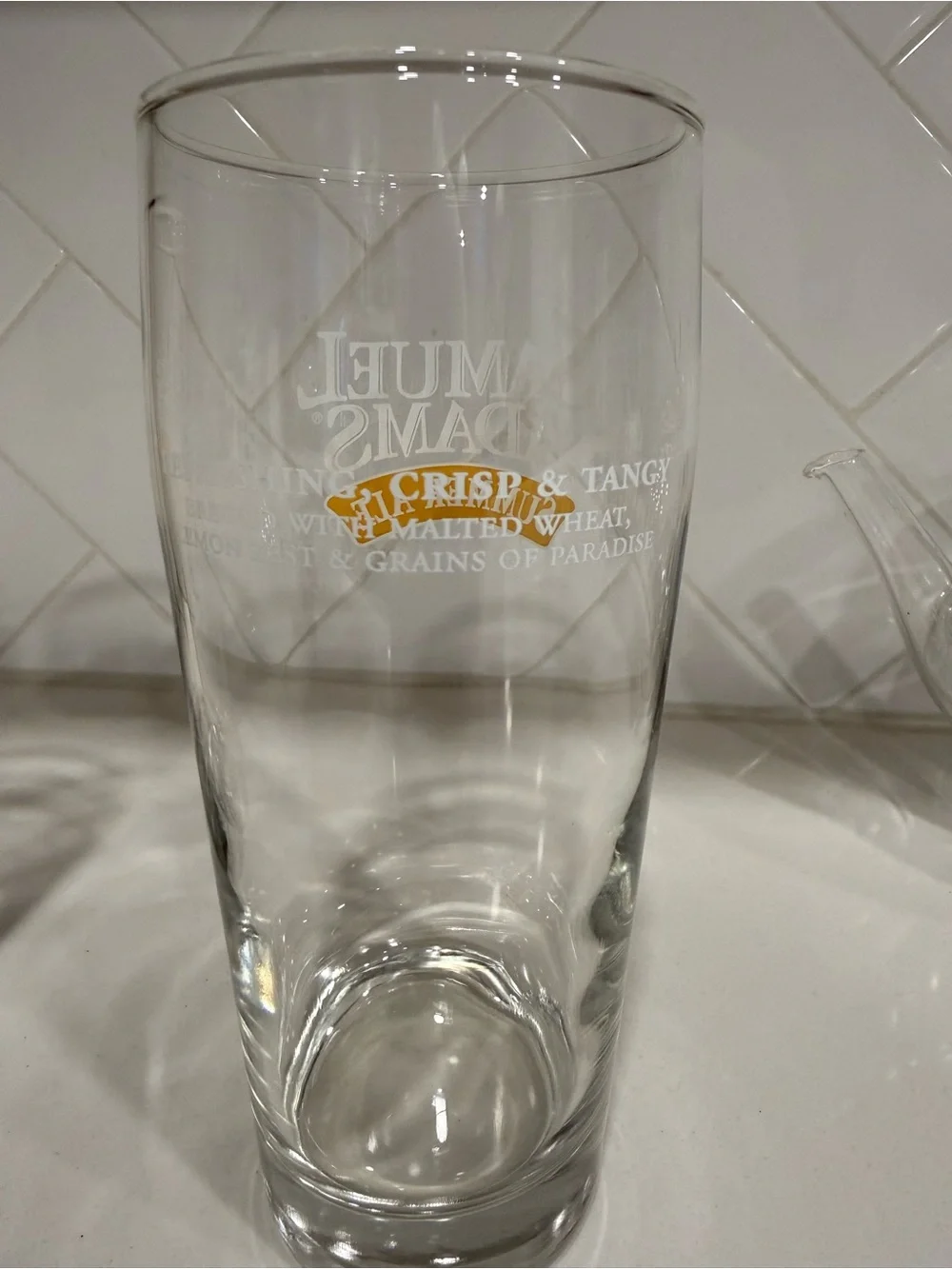 Summer Ale Pint Glass - set of two Clear Glass